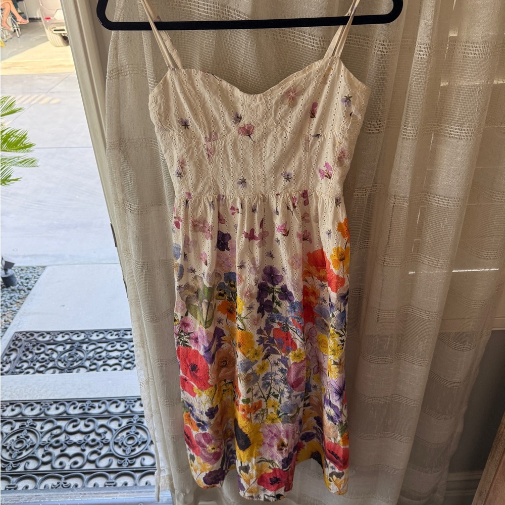 H&M Floral Maxi Dress - White, Red, Purple, Yellow